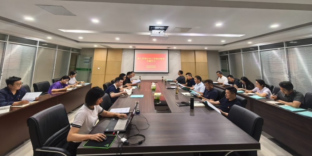 和合生態(tài)黨支部組織開展深入貫徹中央八項規(guī)定精神專題學習